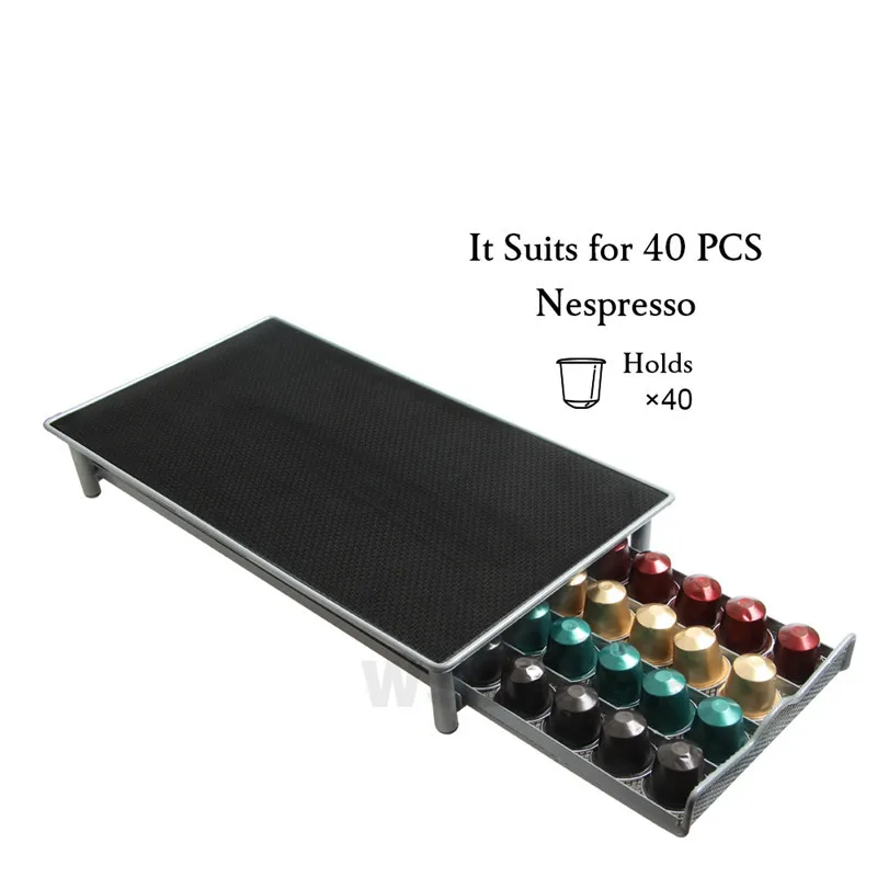 Металлическая стойка для хранения в виде капсул Nespresso 44 шт.|Подставки и стеллажи| |