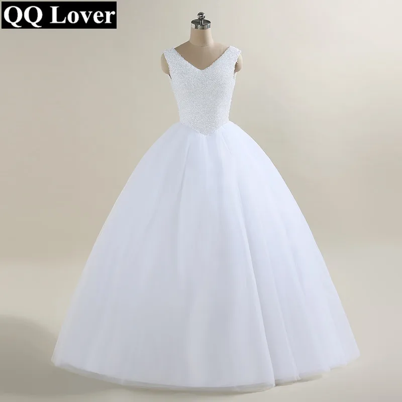 Свадебное платье с V образным вырезом и бусинами 2019|wedding gowns|gown weddingball gown wedding dresses |