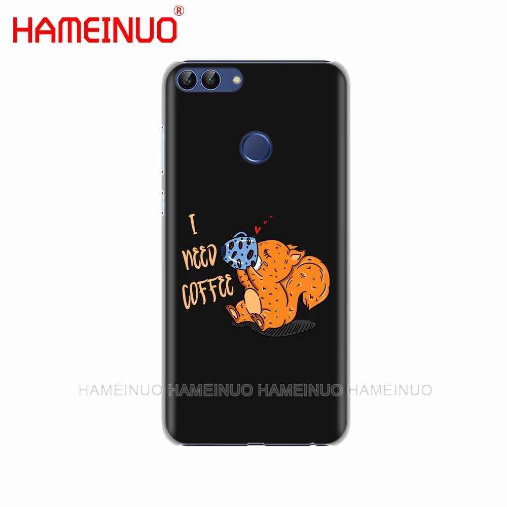 HAMEINUO чехол для сотового телефона с кофейным рисунком huawei Honor Y5 7C Y625 Y635 Y6 Y7 Y9 2017 2018