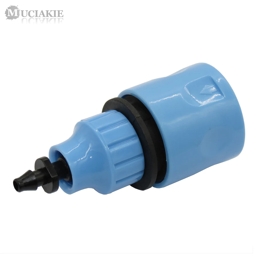 MUCIAKIE 2PCS Garden Water Hose Fast Coupling With 1/4&quot Barbed Connector For 4/7mm 8/11mm Tubing Watering Irrigation Tool | Дом и сад