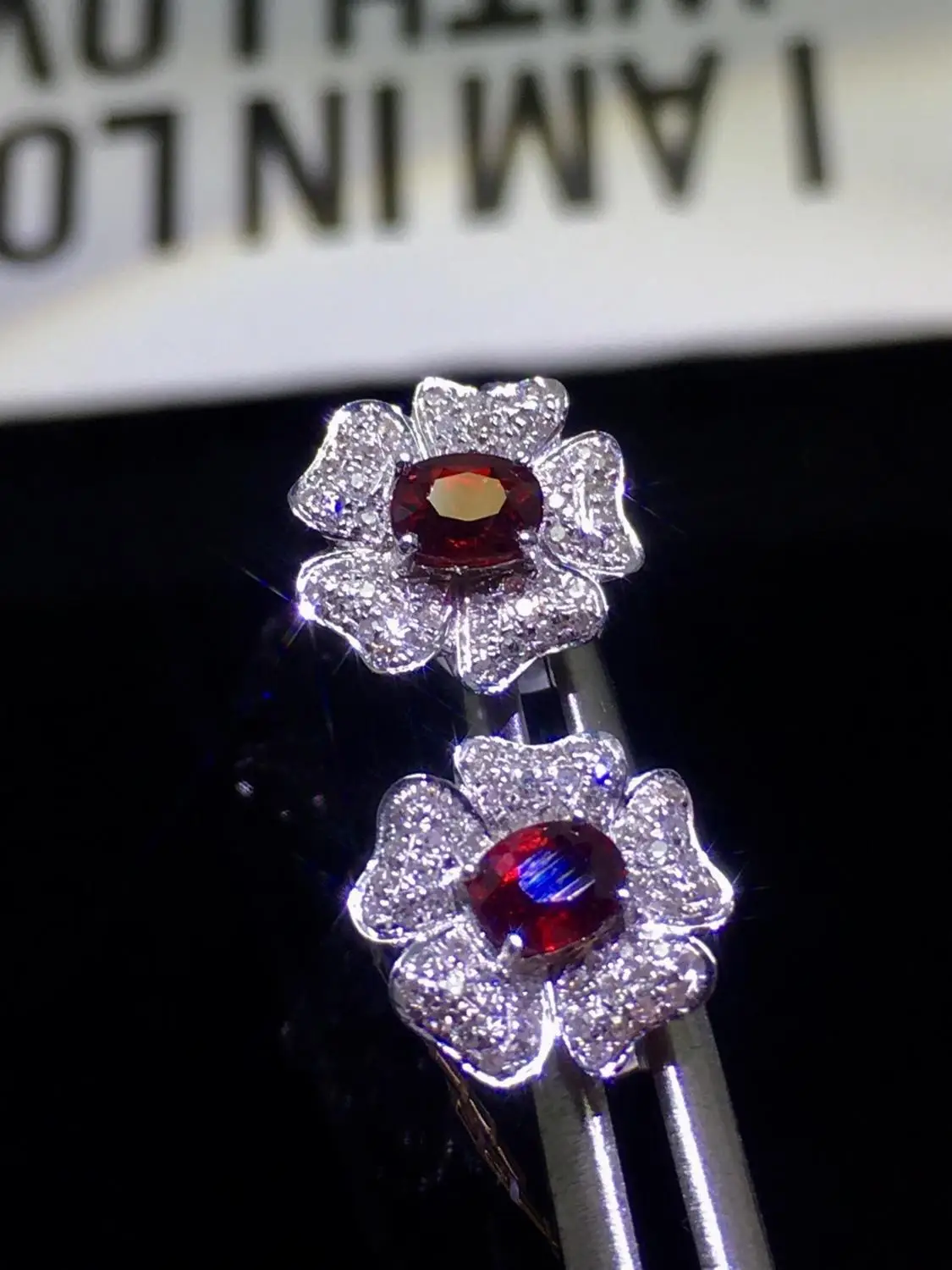 Настоящие хорошие драгоценности 18 K Белый Золотой 0.82ct AU750 100% природа Unheat