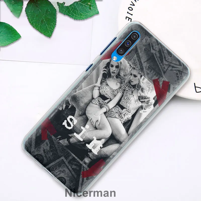 Чехлы для Samsung Galaxy A30 A50 A70 A80 M10 M30 A7 A6 A8+ A9 PC жесткий чехол для телефона