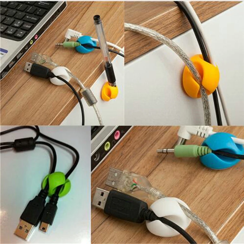 Органайзер для сматывания кабеля зажим настольная подставка свинцовый USB шнур