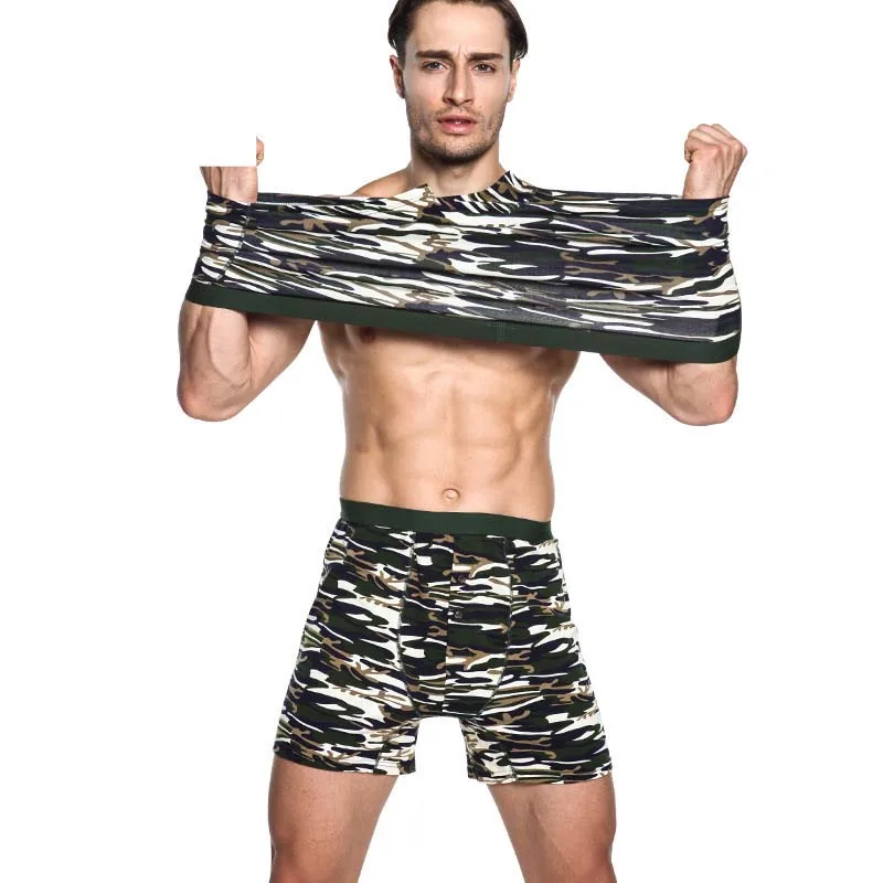 Мужское нижнее белье из спандекса большие хлопковые трусы боксеры размера плюс