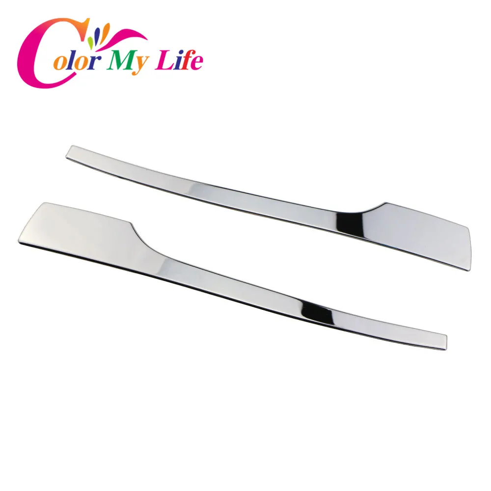 

Color My Life Car-Styling Car Rearview Mirror Trim Stainless Steel Rear View Mirror Sticker For Hyundai Tucson 2015 2016 2017