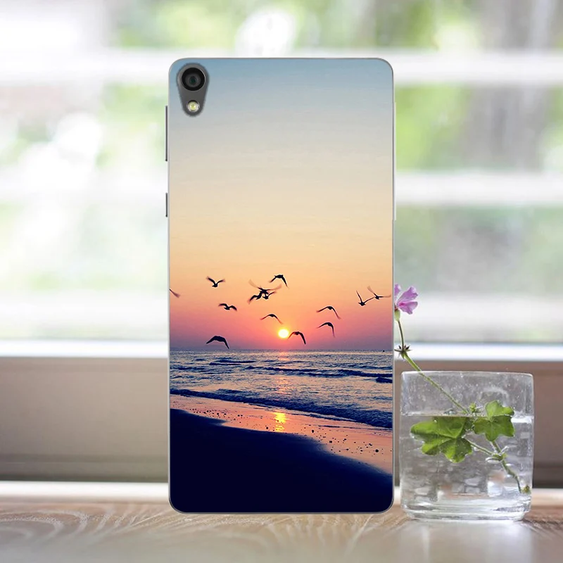 Мягкий для sony E5 силиконовый чехол ТПУ печать крышка защитная задняя панель