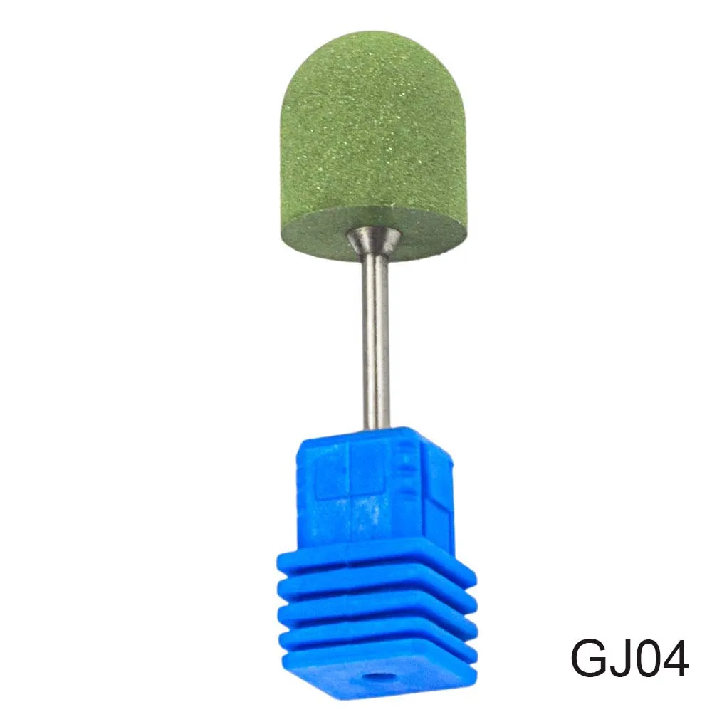 GJ04 Green STZ 1 шт. зеленый полировщик из силиконовой резины, электрическая дрель для ногтей, сверло, фреза, шлифовальный буфер, маникюрный салонный GJ01-04 для ногтей - Цвет: GJ04 Green