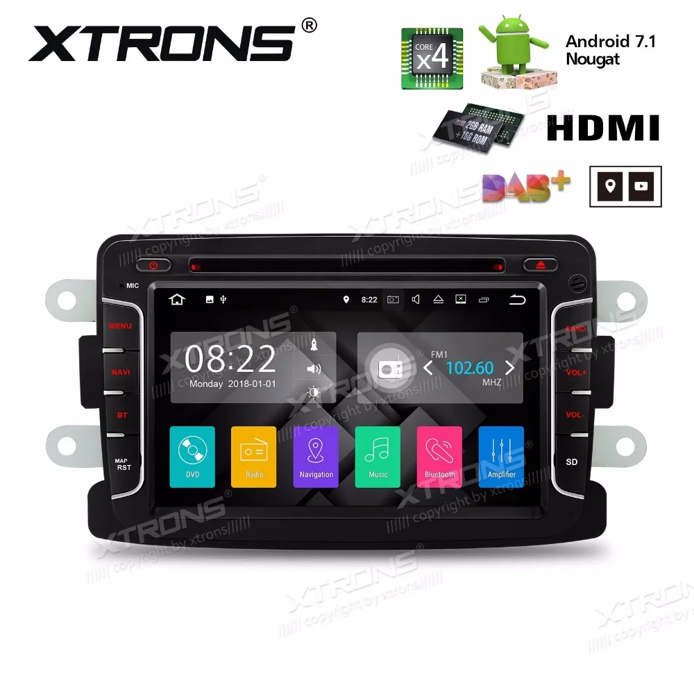 7 &quotчетырехъядерный ОС Android 1 nougat автомобильный DVD для Renault Logan 2012 2017 &amp Dokker Duster 2011