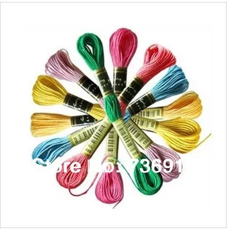 1 лот = 100 мотков скидка фабрика магазин аналогичный DMC Вышивка крестом хлопок