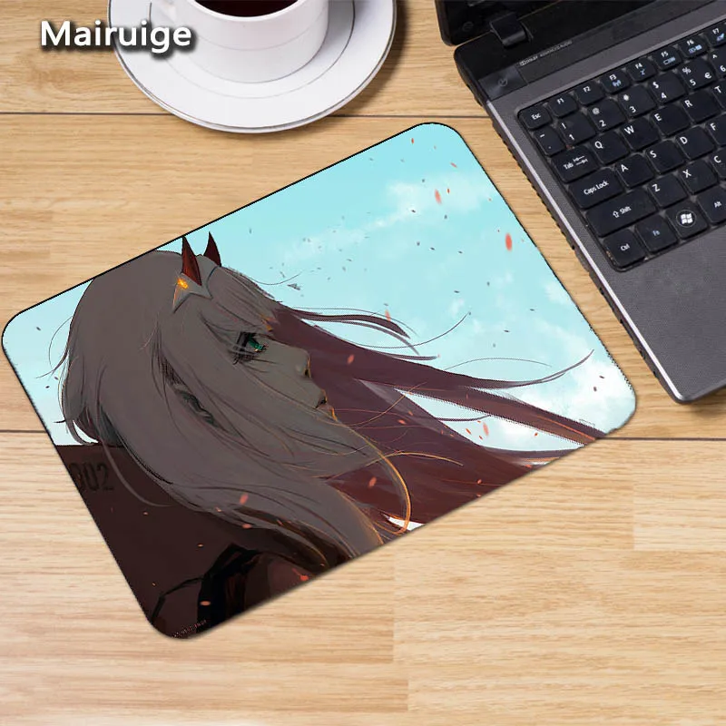 Mairuige встроенный в FRANXX 02 DIY Мини ПК 22x1 8/20x25 коврик для мыши японский аниме девушки