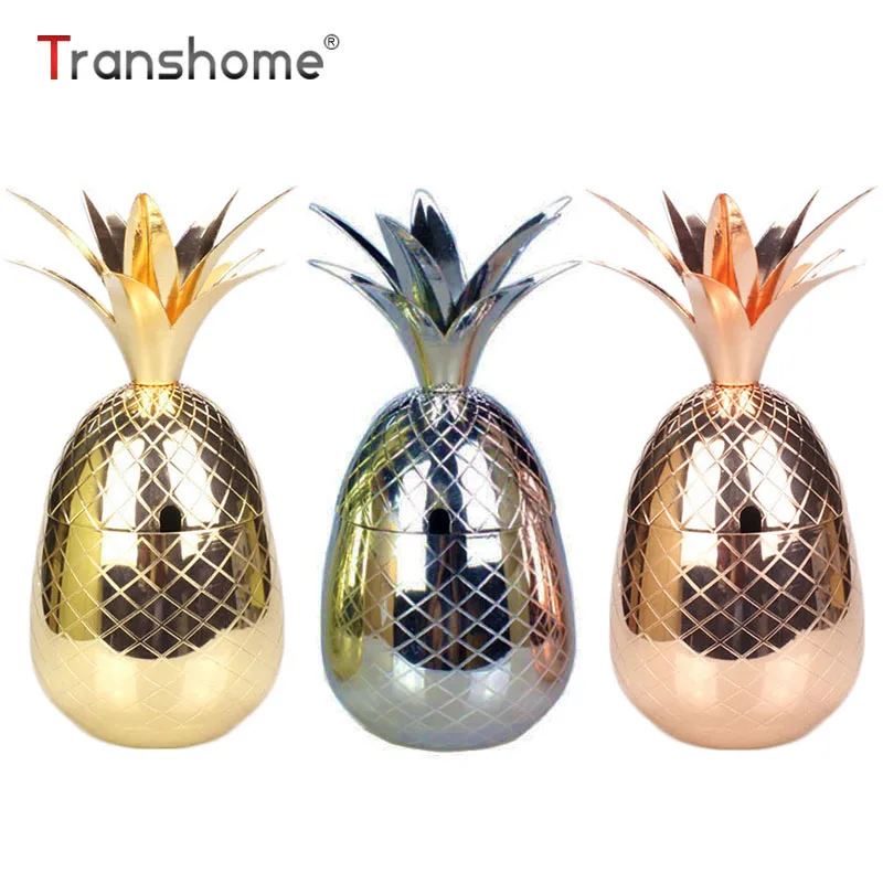 

Transhome Pineapple Tumbler Moscow Mule Mugs 900ml Beer Copper Mug Stainless Steel Cup Cocktail Cup Wine Glass Drinking Bar Tool