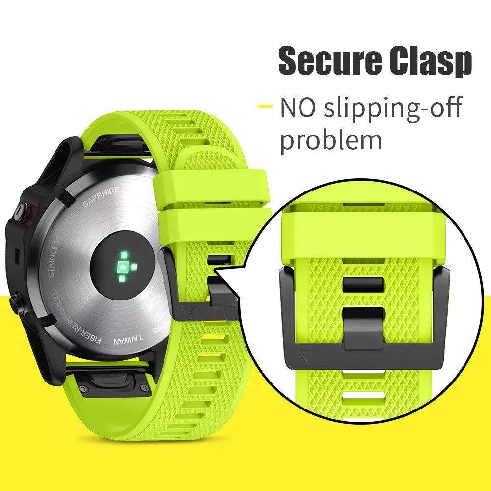 Смарт-часы 26 22 20 мм для Garmin Fenix 5 6 5X 6X 6s Fenix 3, быстроразъемный легкий силиконовый ремешок для наручных часов 11,6