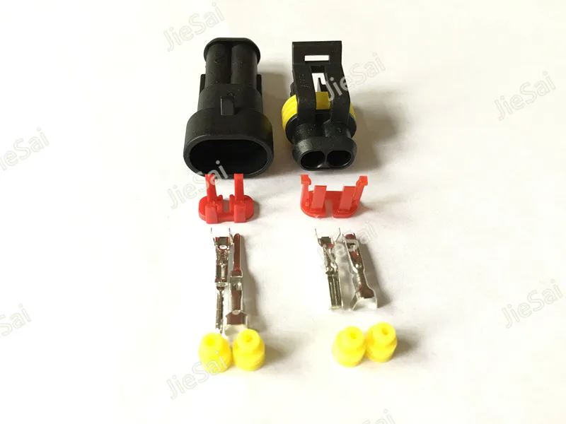 Водонепроницаемый Электрический автомобильный разъем для автомобиля 2 контакта