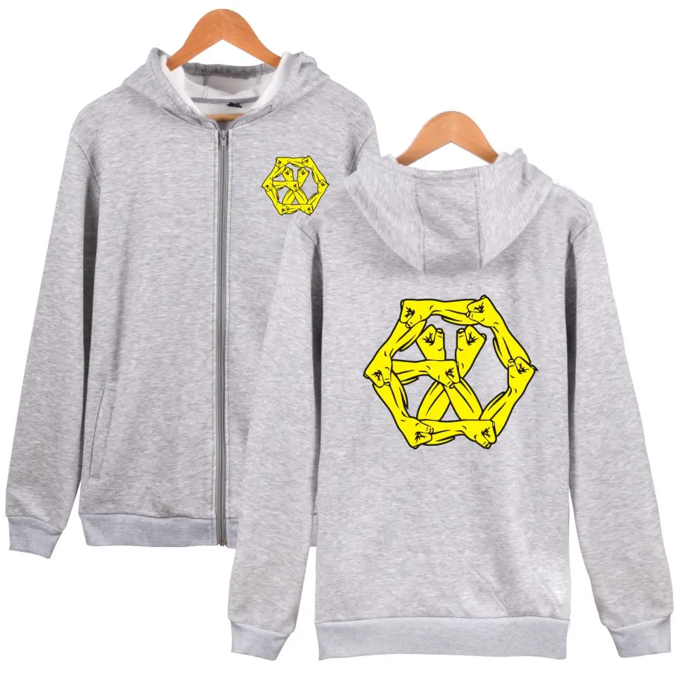 Женская толстовка на молнии с принтом серого темно синего цветов|sweatshirts with|hoodie