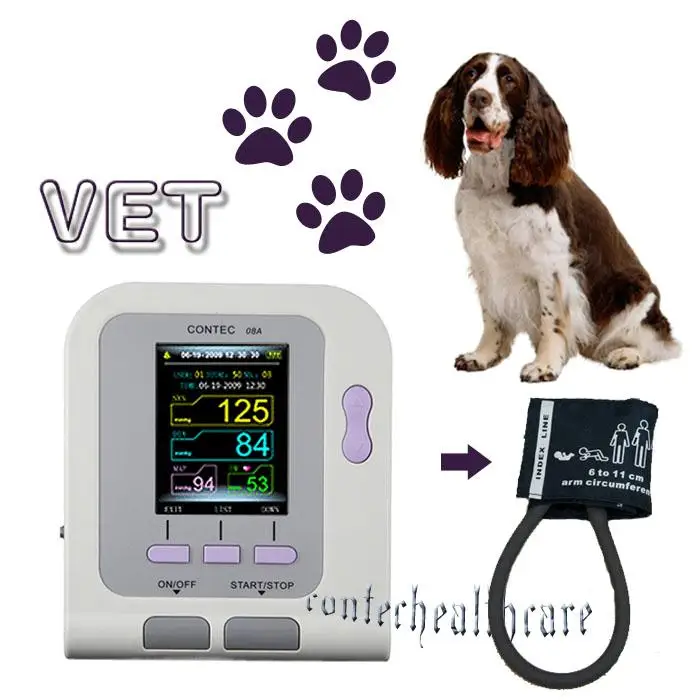 Vet Veterinary, OLED digital Blood Pressure & Heart Beat Monitor NIBP CONTEC08A