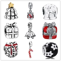 bestlybuy real 925 sterling silver christmas tree charms beads fit pandora bracelets lovely jingle bells bead christmas gifts