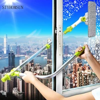 hot upgraded telescopic high rise window cleaning glass cleaner brush for washing window dust brush clean windows hobot