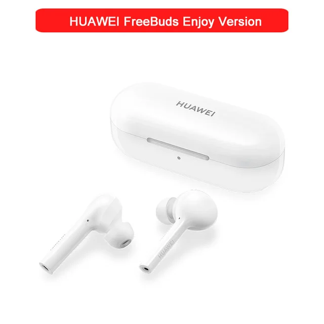 Белый HUAWEI FreeBuds lite беспроводные наушники-вкладыши с двойным кликом управления с зарядным устройством IP54 HUAWEI freebuds Наслаждайтесь версией - Цвет: Белый