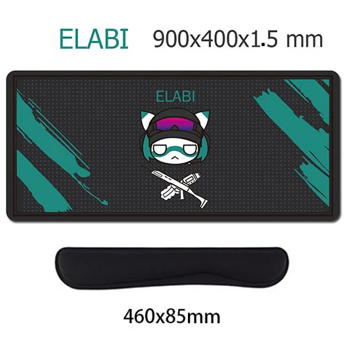 ELABI N Wirst Rest 900*400 Rainbow Six Siege FUZE ECHO JAGER MIRA DOKKA игровой коврик для мыши xxl большой 900x400 мм Резиновый геймер xl Коврик Для Мыши Компьютерный коврик - Цвет: ELABI N Wirst Rest