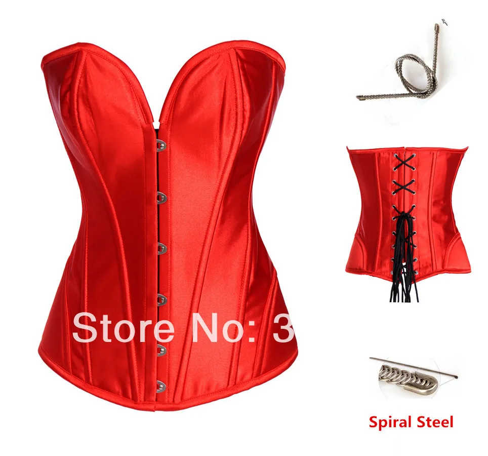 Бесплатная P &amp Женский/девичий корсет со спиральными стальными косточками