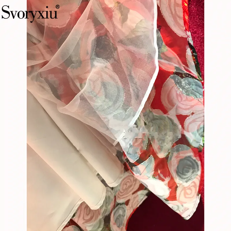 Svoryxiu элегантный взлетно посадочной полосы Для летних вечеринок платье женщин