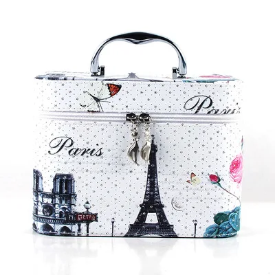 Eiffel tower3 3pc 3 шт. корейский набор косметики для макияжа женский косметичка профессиональная печать портативная косметичка маникюрные Чехлы органайзер для путешествий - Цвет: Eiffel tower3 3pc