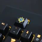 Колпачок для клавиш ZNAL903 из алюминиевого сплава с цинковым покрытием для механической клавиатуры с логотипом HearthStone, стереоскопическая рельефная клавиатура, высота R4, 1 шт.