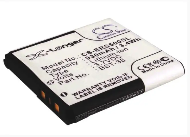 Аккумулятор Cameron Sino 930 мАч для SONY ERICSSON C510 C902 C902C C905 F100 Jalou K770 K770i K850 K850i K858 K858c K858I Mango R306