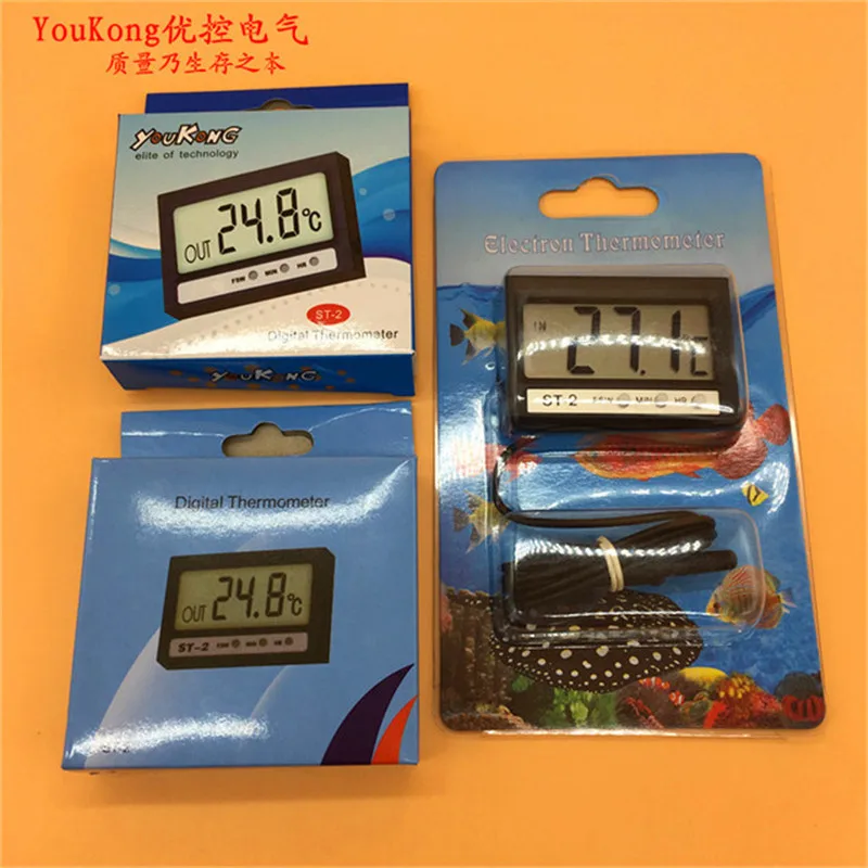 ST 2 Крытый открытый цифровой ЖК термометр измеритель температуры часы с