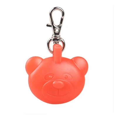 bear red Светодиодная светящаяся Подвеска для собак, кошек, домашних животных, безопасная Ночная ходьба, ID светильник, ошейник для собак из мультфильма, аксессуары, мигающие брелки, товары для домашних собак - Цвет: bear red