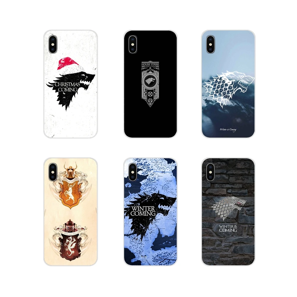 Для Apple iPhone X XR XS MAX 4 4S 5 5S 5C SE 6 6S 7 8 Plus ipod touch Игра престолов дом Старк обои мягкий