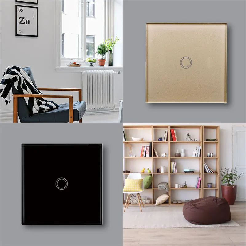 Выключатель настенный сенсорный европейского стандарта беспроводной