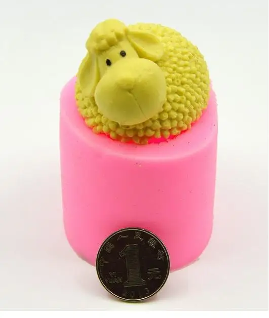 

New cute 3D stereoscopic sheep grass soap mold cake decorating mold bakeware food grade liquid silicone environmental protection