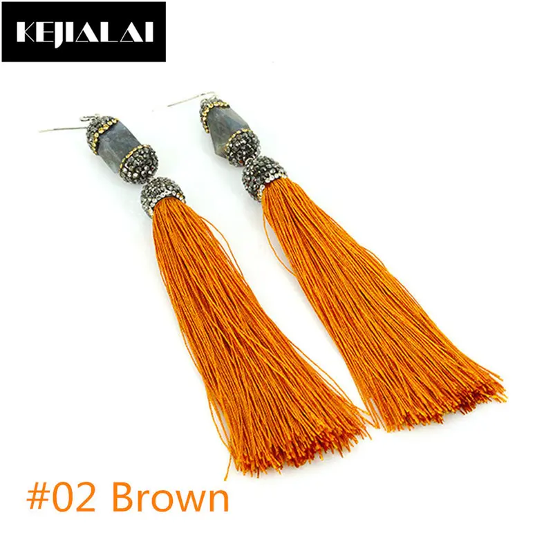 2017 Винтажные Ювелирные изделия бахрома кисточки серьги для женщин богемный