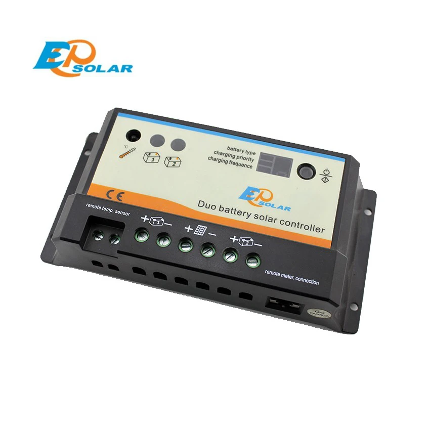 EPSOLAR EPIPDB COM 10A 12В 24В EPEVER Dual Duo два аккумулятора регулятора заряда|battery iec|controller battery