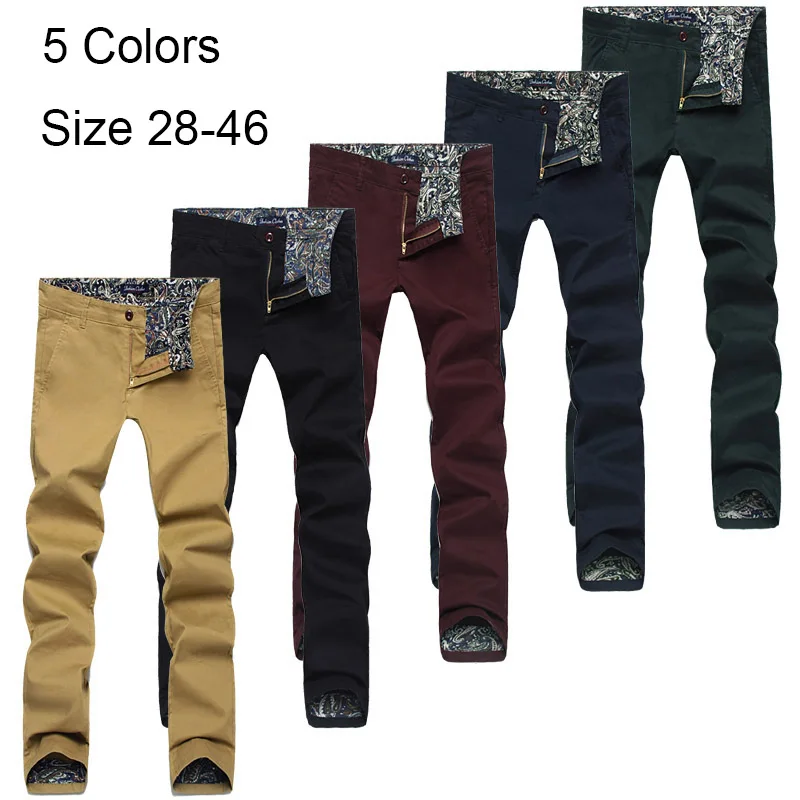 Мужские повседневные брюки 2018 весенние модные тонкие прямые мужские с карманами