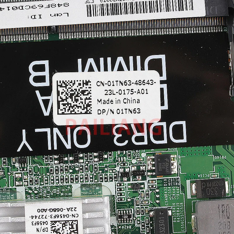 PAILIANG материнская плата для ноутбука DELL Vostro 3750 V3750 N7110 CN 01TN63 DAV03AMB8E1 tesed