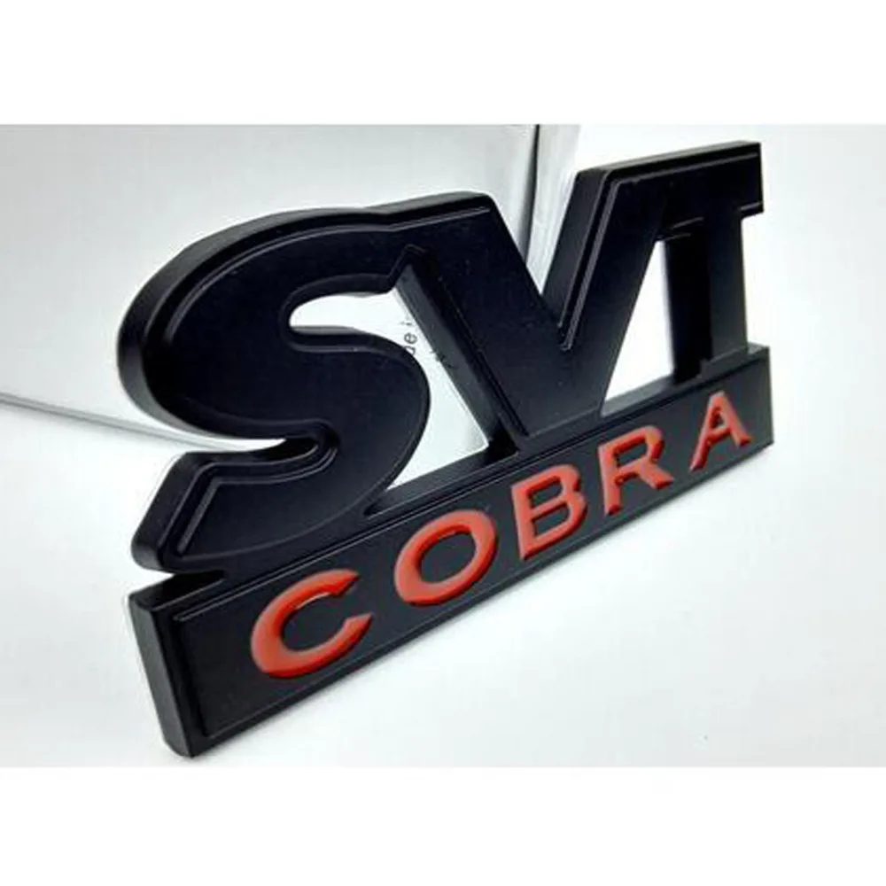 Забавная наклейка для автомобилей 3D металлический SVT COBRA автомобиля стикер