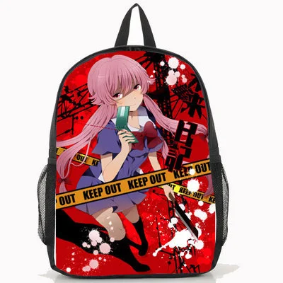 Рюкзак Future Diary Mirai Nikki аниме Gasai Yuno сумки для косплея женщин и мужчин школьная сумка