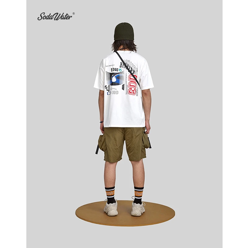 SODAWATER Men Streetwear 2019 Summer Tops Funny T-shirt Clothing Print T shirt Short Sleeve 100% Cotton Male Tshirt 94139SS | Мужская