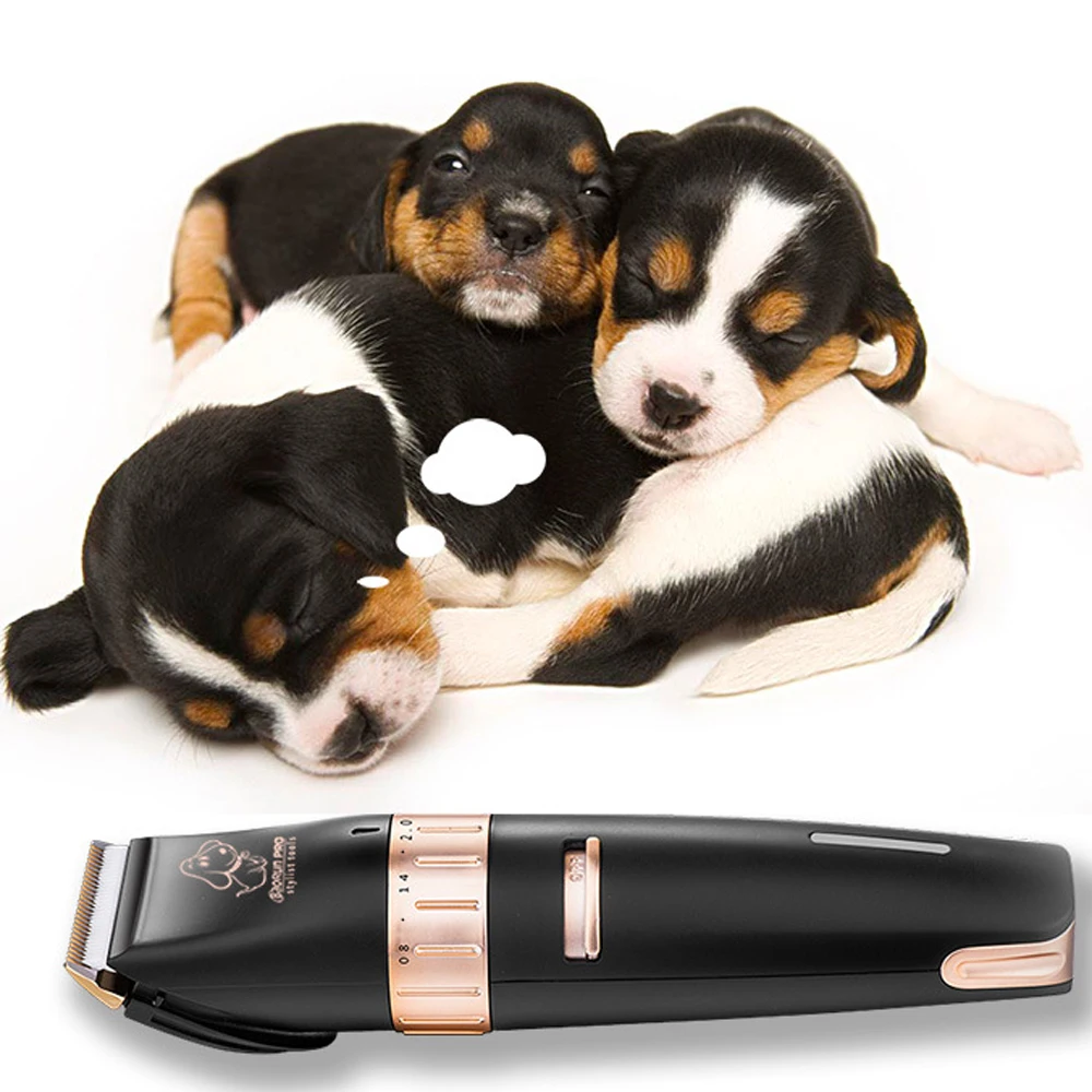 Professional Dog Hair Trimmer Rechargeable Pet Clipper Animals Grooming 2000mA Battery Cat Cutters | Дом и сад