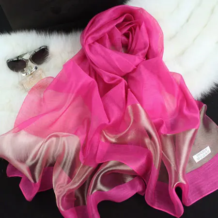 [LOBESLI ]2014 new silk women scarf 10 color fashion black stitching gold scarves cotton shawls brand wj0120 | Аксессуары для