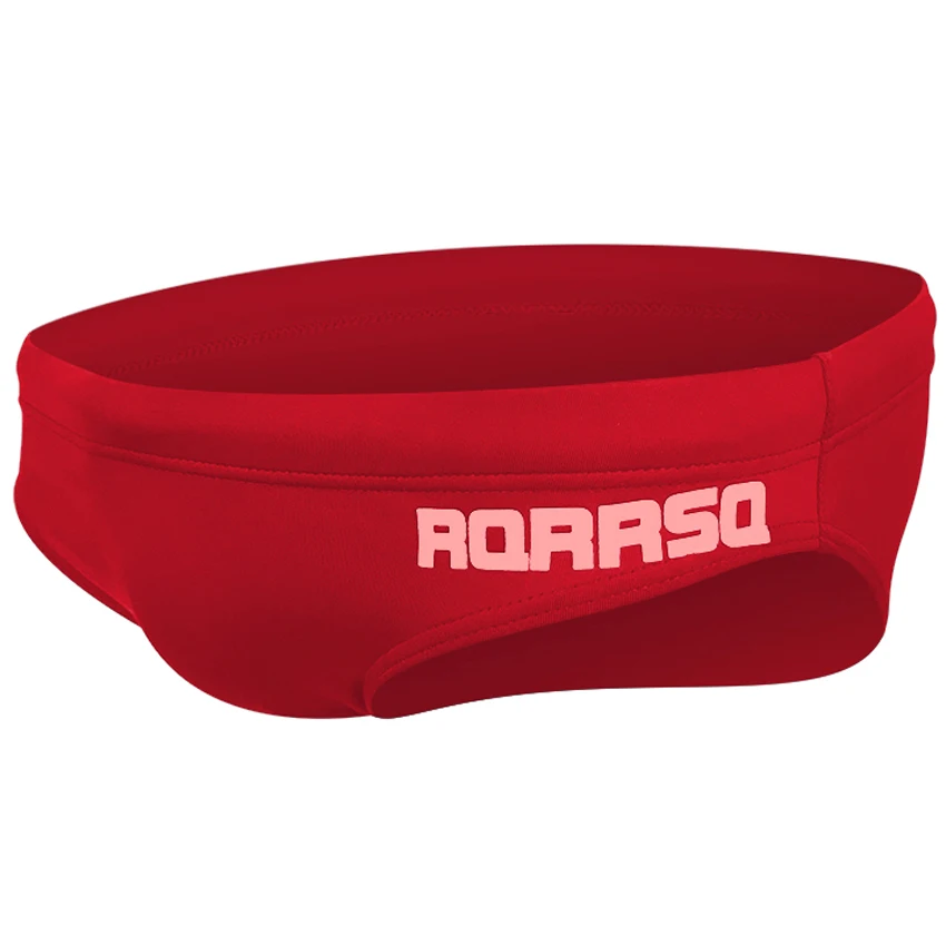 red pink Rqrrsq новые мужские плавательные трусы летние пляжные мужские купальники, мужские бикини, треугольная доска из купальный костюм Sunga плавки - Цвет: red pink