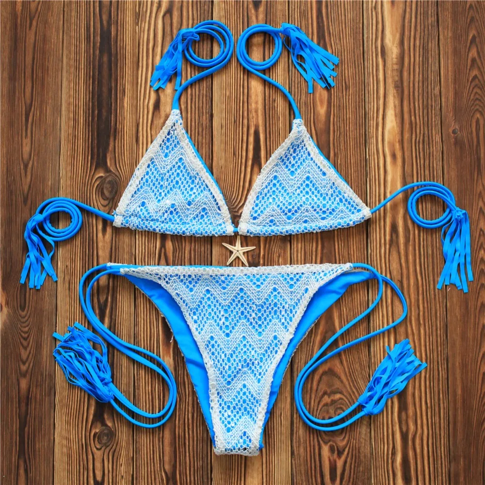 Комплект бикини 2018 Плавательные костюмы Для женщин пикантные пляжные купальный