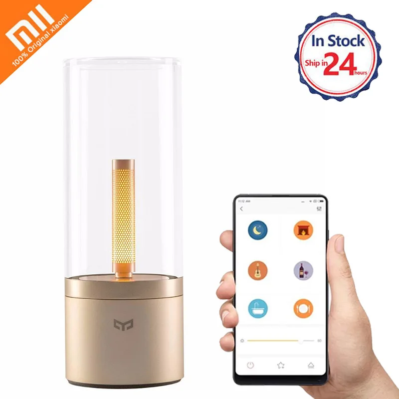 Xiaomi Mi jia Yeelight Candela Led Smart Night ight, умная свеча настроения, для Xiaomi Mi домашнего приложения и Amazon Echo
