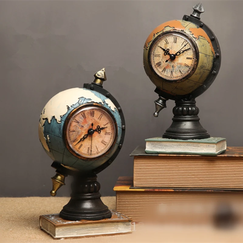 VILEAD Смола Ретро креативный скрипка часы украшения музыкальное окно ремесла офис