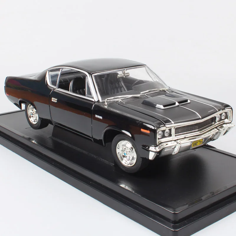 Мальчики в масштабе 1:18 старый 1970 Amc Rebel Rambler Классическая машина Хардтоп литая