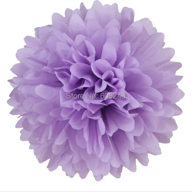 

10pcs 14"(35cm) Party Lilac Tissue Paper Flower Pom Poms Ball Hanging,Wedding Birthday Baby Shower Nursery Party Decorations