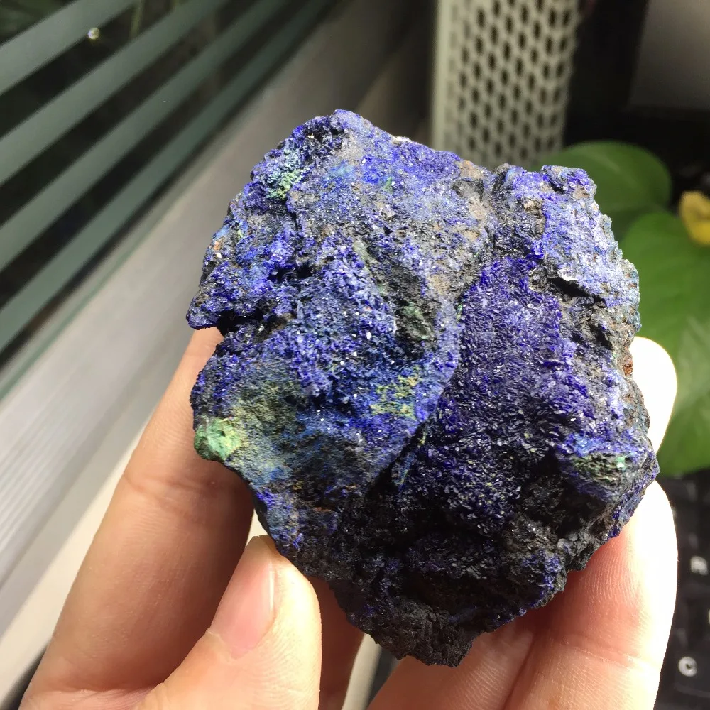 171 г натуральный образец материала из шезлита азуритовой геоды голубого и зеленого цвета, камень для исцеления рейки, украшение для дома #BH1109.