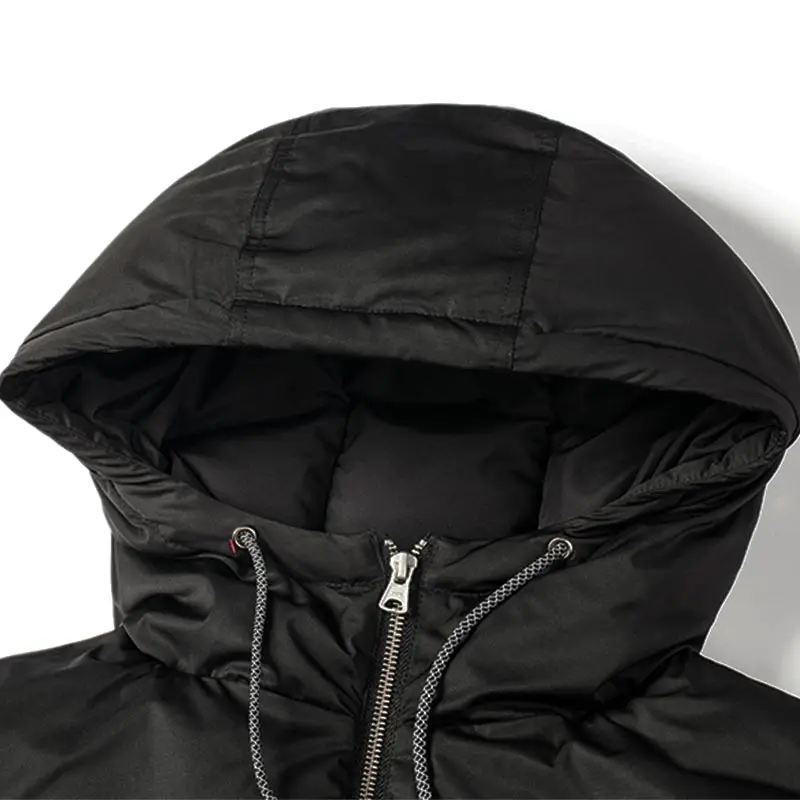 Markless зимний теплый пуховик Мужская брендовая одежда модная повседневная черная